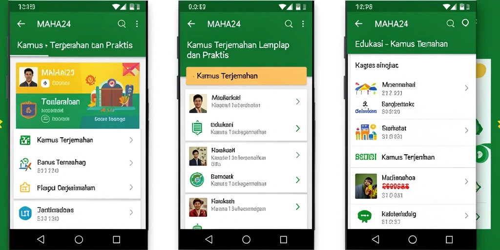 Tampilan antarmuka MAHA24 yang modern dan user-friendly.