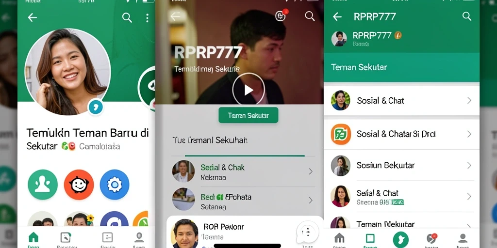Antarmuka RPRP777 yang menarik untuk menjalin pertemanan.