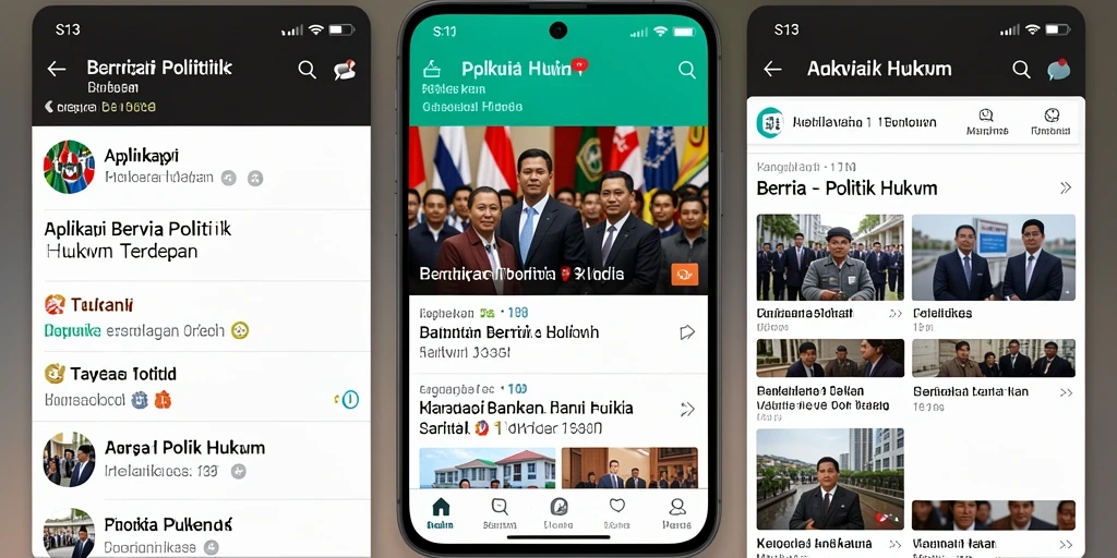 Tampilan antarmuka S13 yang sederhana dan informatif.