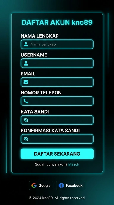 Panduan Registrasi Akun Baru kno89 untuk Android